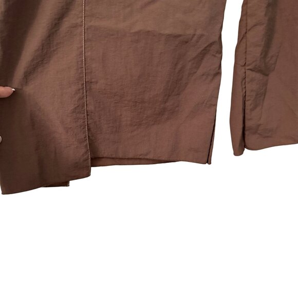 Tutu & Lilli Chocolate Brown Wide Leg Cargo Pull On Pants Womens Size XSmall - Picture 5 of 6